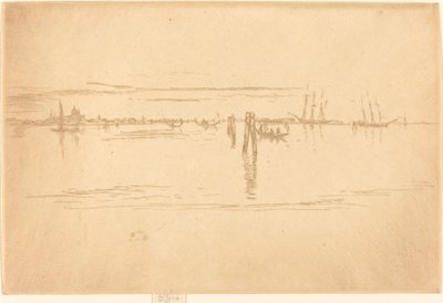 长湖，1880年。 作者 詹姆斯·阿博特·麦克尼尔·惠斯勒