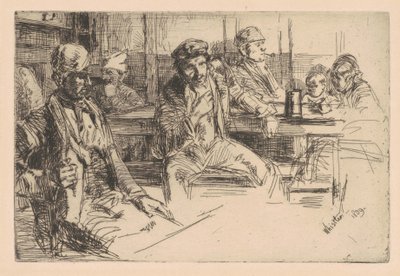 Longshoreman，1859年（在纸上蚀刻和干燥点） 作者 詹姆斯·阿博特·麦克尼尔·惠斯勒