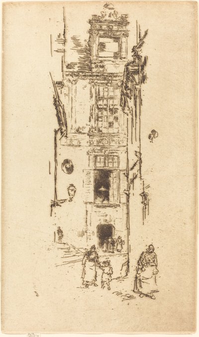 洛什市政厅，1888年。 作者 詹姆斯·阿博特·麦克尼尔·惠斯勒