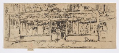 Marchand de Vin，巴黎，约 1892-93 年（蚀刻版画；纸上墨水） 作者 詹姆斯·阿博特·麦克尼尔·惠斯勒