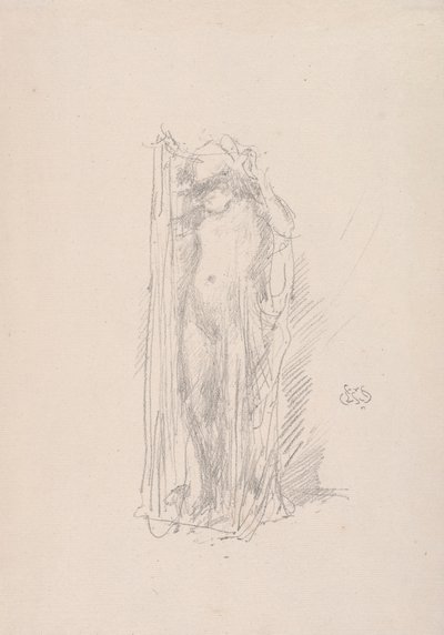 模型制作，1890年。 作者 詹姆斯·阿博特·麦克尼尔·惠斯勒