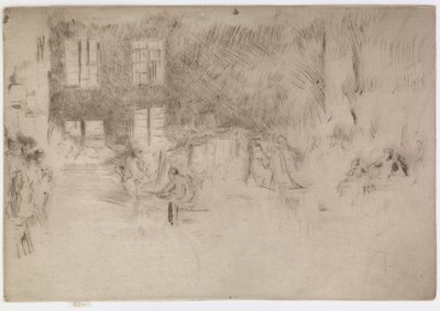 穆拉诺玻璃炉，1879-1880。 作者 詹姆斯·阿博特·麦克尼尔·惠斯勒