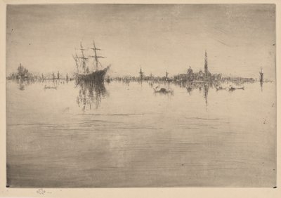 夜曲》，1879-1880。 作者 詹姆斯·阿博特·麦克尼尔·惠斯勒
