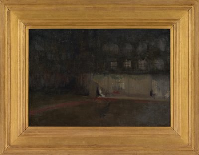 夜曲：克雷莫恩花园，第 3 号，约 1872-77 年（布面油画） 作者 詹姆斯·阿博特·麦克尼尔·惠斯勒