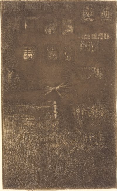 夜曲》：舞厅》，1889年。 作者 詹姆斯·阿博特·麦克尼尔·惠斯勒