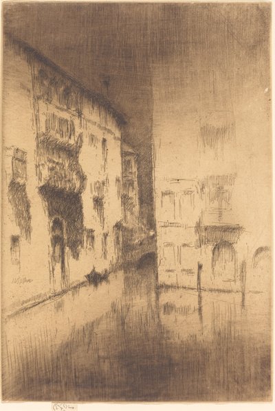 夜曲》：宫殿，1879-1880。 作者 詹姆斯·阿博特·麦克尼尔·惠斯勒