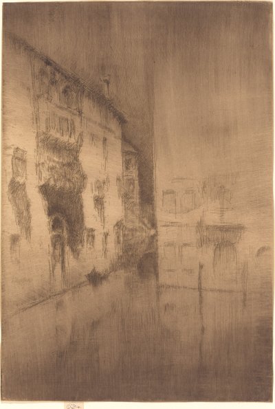 夜曲》：宫殿，1879-1880。 作者 詹姆斯·阿博特·麦克尼尔·惠斯勒