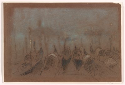 Nocturne，San Giorgio，1880年（粉笔在灰棕色纸上） 作者 詹姆斯·阿博特·麦克尼尔·惠斯勒