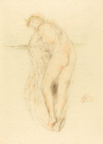 裸体模特，后视图，1891年。 作者 詹姆斯·阿博特·麦克尼尔·惠斯勒