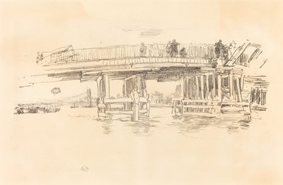 老巴特西桥，18791887年。 作者 詹姆斯·阿博特·麦克尼尔·惠斯勒