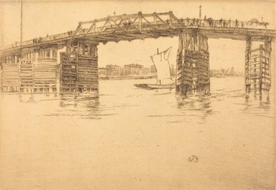 老巴特西桥，1879年。 作者 詹姆斯·阿博特·麦克尼尔·惠斯勒