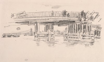 老巴特西桥，1879年。 作者 詹姆斯·阿博特·麦克尼尔·惠斯勒