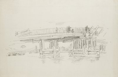 老巴特西桥，1879年，1887年出版 作者 詹姆斯·阿博特·麦克尼尔·惠斯勒