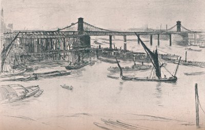 老亨格福德桥，1861年，1903年 作者 詹姆斯·阿博特·麦克尼尔·惠斯勒