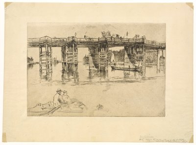 老普特尼桥，1879年。 作者 詹姆斯·阿博特·麦克尼尔·惠斯勒