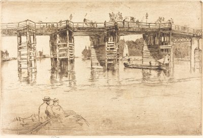老普特尼桥，1879年。 作者 詹姆斯·阿博特·麦克尼尔·惠斯勒