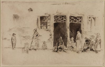 老女人，1879-1880。 作者 詹姆斯·阿博特·麦克尼尔·惠斯勒