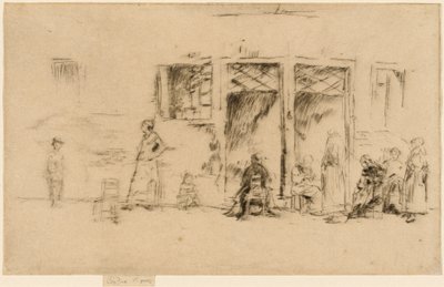 老女人，18791880。 作者 詹姆斯·阿博特·麦克尼尔·惠斯勒
