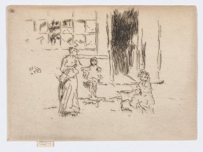 衬裙巷，约 1886-88 年（蚀刻版画；纸上墨水） 作者 詹姆斯·阿博特·麦克尼尔·惠斯勒