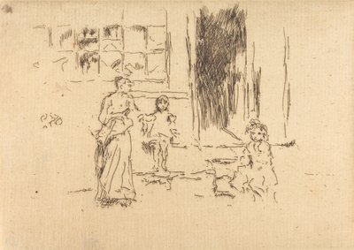 衬衣巷，约1886-1888。 作者 詹姆斯·阿博特·麦克尼尔·惠斯勒
