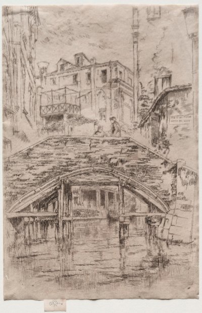 皮奥凡桥（Ponte del Piovan），1886年。 作者 詹姆斯·阿博特·麦克尼尔·惠斯勒