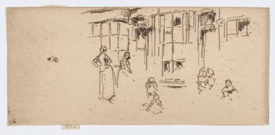 抹布店，圣马丁巷，约 1886-88 年（蚀刻版画；纸上墨水） 作者 詹姆斯·阿博特·麦克尼尔·惠斯勒