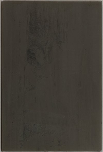 在床上阅读，1858年。 作者 詹姆斯·阿博特·麦克尼尔·惠斯勒