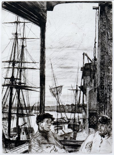 Rotherhithe（或Wapping） 作者 詹姆斯·阿博特·麦克尼尔·惠斯勒