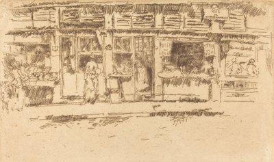 罗什福科街，1893年。 作者 詹姆斯·阿博特·麦克尼尔·惠斯勒