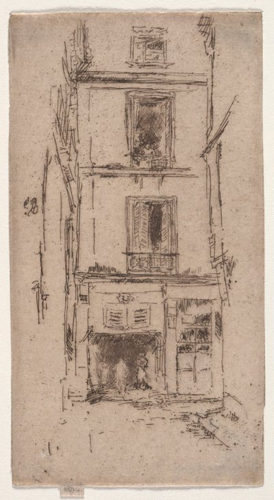 Rue des Bons婴儿，游览。 作者 詹姆斯·阿博特·麦克尼尔·惠斯勒