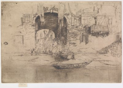 圣比亚吉奥，1879-1880。 作者 詹姆斯·阿博特·麦克尼尔·惠斯勒