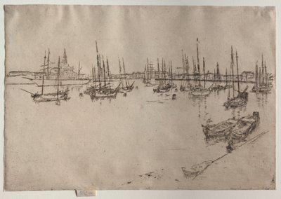 威尼斯，圣乔治，1886年。 作者 詹姆斯·阿博特·麦克尼尔·惠斯勒