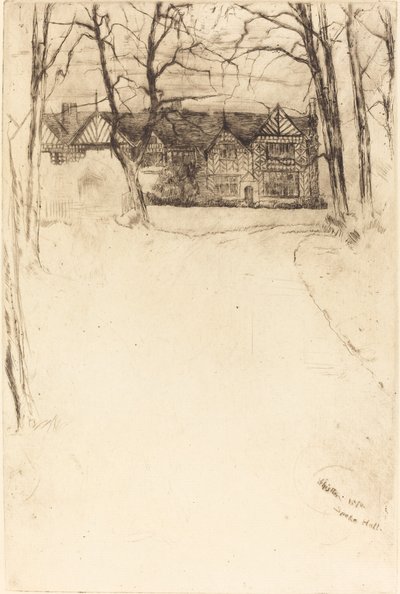 斯皮克厅，第1号，1870年。 作者 詹姆斯·阿博特·麦克尼尔·惠斯勒