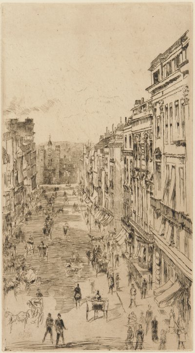 圣詹姆斯街，1878年。 作者 詹姆斯·阿博特·麦克尼尔·惠斯勒