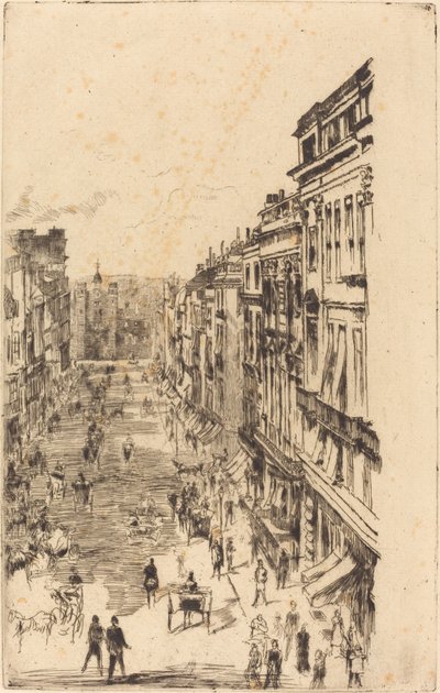 圣詹姆斯街，1878年。 作者 詹姆斯·阿博特·麦克尼尔·惠斯勒