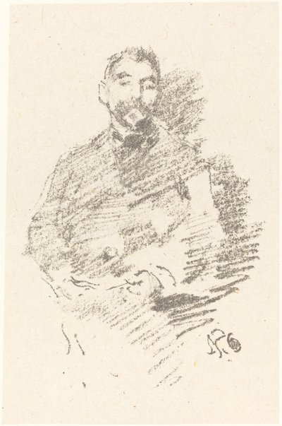 斯特凡-马拉美，1892年。 作者 詹姆斯·阿博特·麦克尼尔·惠斯勒