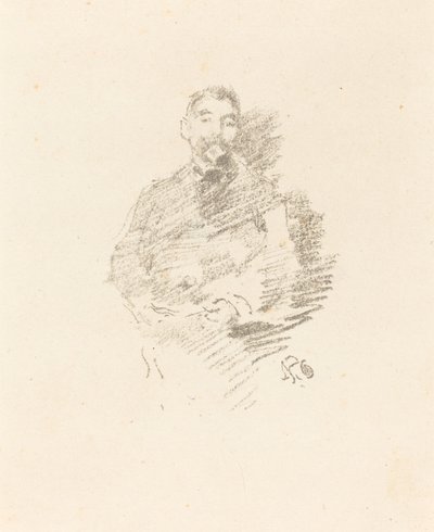 斯特凡-马拉美，1892年。 作者 詹姆斯·阿博特·麦克尼尔·惠斯勒