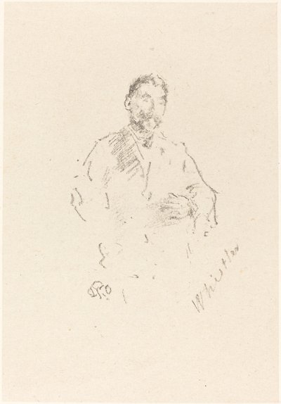Stéphane Mallarmé，第2号，1892。 作者 詹姆斯·阿博特·麦克尼尔·惠斯勒