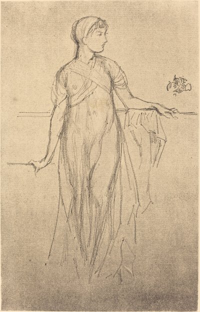 研究，1879年。 作者 詹姆斯·阿博特·麦克尼尔·惠斯勒