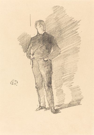 第2项研究：托马斯-韦先生，1896年。 作者 詹姆斯·阿博特·麦克尼尔·惠斯勒