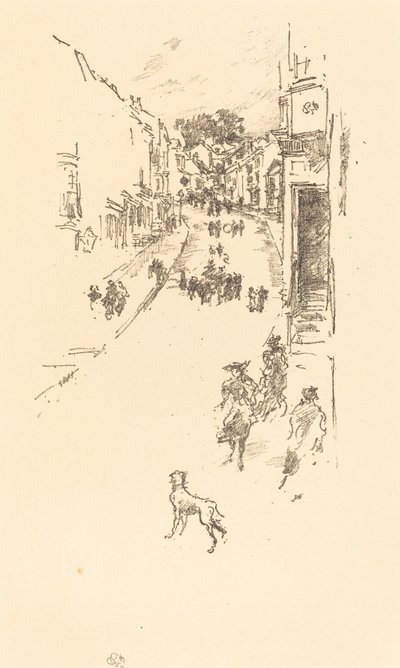 星期日，莱姆雷吉斯，1895年。 作者 詹姆斯·阿博特·麦克尼尔·惠斯勒