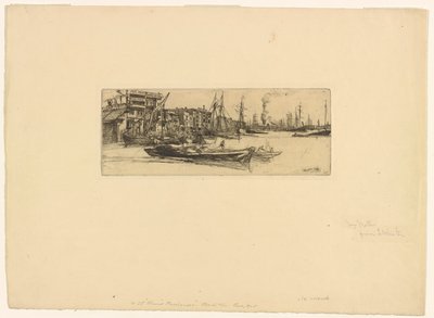 泰晤士仓库，1859年。 作者 詹姆斯·阿博特·麦克尼尔·惠斯勒