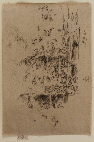 修道院庆典，1887年。 作者 詹姆斯·阿博特·麦克尼尔·惠斯勒