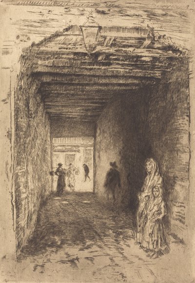乞丐们，1879年至1880年。 作者 詹姆斯·阿博特·麦克尼尔·惠斯勒
