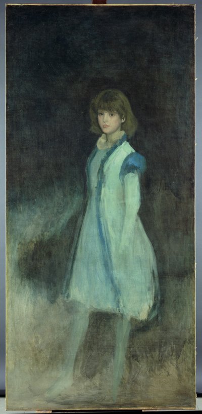 蓝色女孩：Connie Gilchrist的肖像（1865-1946），c.1879 作者 詹姆斯·阿博特·麦克尼尔·惠斯勒
