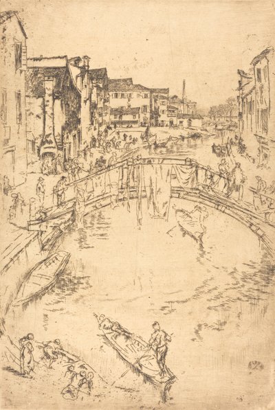 桥》，1879年至1880年。 作者 詹姆斯·阿博特·麦克尼尔·惠斯勒