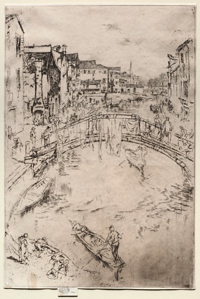 大桥，1886年。 作者 詹姆斯·阿博特·麦克尼尔·惠斯勒