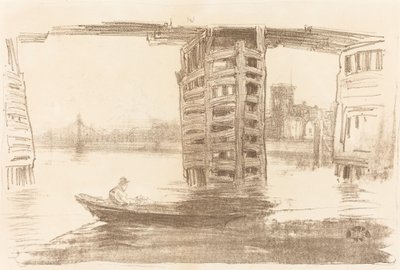 宽桥，1878年。 作者 詹姆斯·阿博特·麦克尼尔·惠斯勒