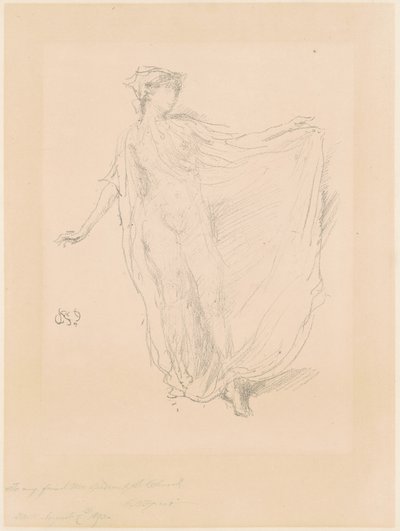 舞蹈女孩》，1889年。 作者 詹姆斯·阿博特·麦克尼尔·惠斯勒
