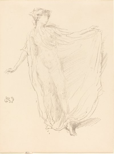 舞蹈女孩》，1889年。 作者 詹姆斯·阿博特·麦克尼尔·惠斯勒